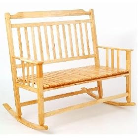 Indoor/Outdoor Double Rocker - Natural