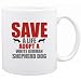 New  Save A Life , Adopt A White German Shepherd Dog  Mug Dog