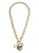 GUESS Women's Gold-Tone GUESS Heart Link Necklace
