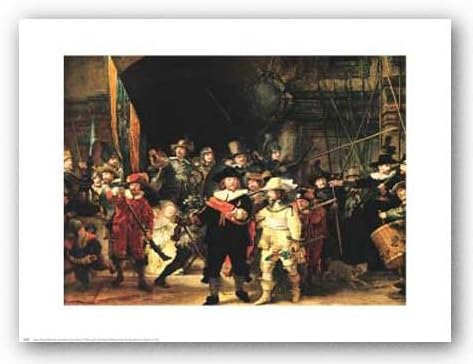 The Night Watch by Rembrandt Harmenszoon van Rijn 21.625"x17.9375" Art Print Poster