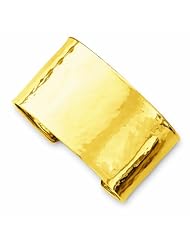 Genuine 14K Yellow Gold 37mm Hammered Polished Bangle 35 Grams Of Gold 100% Satisfaction Guaranteed.