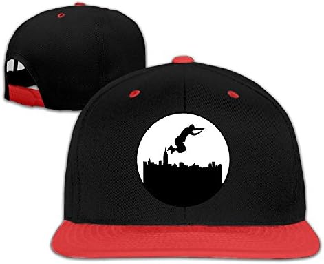 Play Parkour In New York Adjustable Hats Unisex Hip-hop Snapback Caps Red