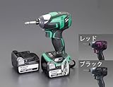 エスコ DC14.4Vインパクトドライバーセット(充電式/赤) EA813DB-21SA