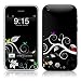 Tweet Dark Design Protector Skin Decal Sticker for Apple 3G iPhone / iPhone 3GS 3G S