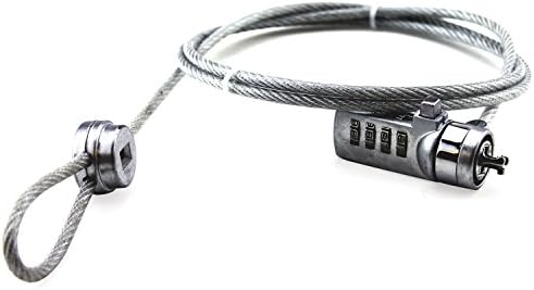 LB1 High Performance New Laptop Lock Security Cable for Dell Inspiron 660 i660-5629BK Desktop 5ft Security Lock Cable chain with password