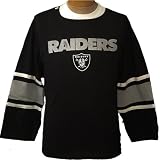 Womens 2XL NFL Oakland Raiders 3/4 Sleeve Jersey style T-shirt Black & Silver
