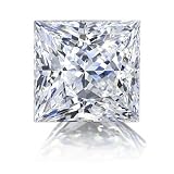 0.38 Carat Loose Princess GIA Certified D color SI2 Clarity + Free 14k Solitaire Ring