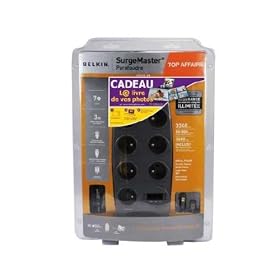 Belkin - F9G723fr3M-F-LM - Parafoudre 7 prises audio-video + Album photos 30 pages - Protection T�l�phone / Fax / T�l�