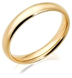 14k Yellow Gold 4mm Comfort Fit Men's Wedding Band