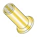 M8-1.25 (Max Grip 7.0mm) Large Flange Blind Threaded Inserts/Steel/Zinc Yellow/Large Flange/Non-Ribbed (Carton: 1,000 pcs)
