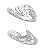 14K White Gold Diamond Wedding Set - 0.47 Ct.