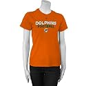 Reebok Miami Dolphins Ladies Orange Gemini Too T-shirt