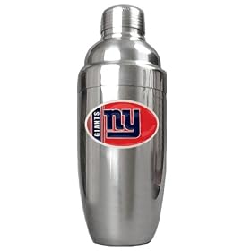 Click here to buy New York Giants NFL Stainless Steel Cocktail Shaker by Great American Products.