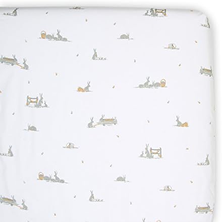 The Little Linen Company - Crib/Cot Fitted Sheet - Cotton Tail