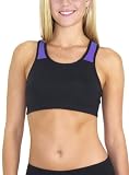 Racer back crop top with contrast color trim by Fit Couture