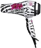 Hot Tools Turbo Ionic Hair Dryer, DC Motor, 1875 Watts-Safari Zebra (Quantity of 1)
