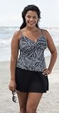 Miraclesuit Women's Geometry Class Roswell Tankini Top
