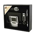 Men's Watch, Alarm, and Passport Holder Travel Set #KS608