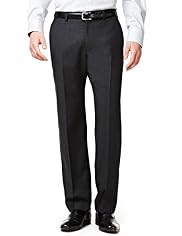 Collezione Luxury Pure Wool Flat Front Trousers