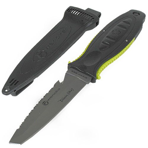 Wenoka “Big Squeeze” Lock Titanium Knife, Tanto Tip Blue gaylatruman006