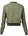 Luna Flower Women's Warm Relaxed Fit Padding Zipper Bomber Jackets