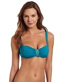 Jantzen Women's Bejeweled Bra Top, Turquoise, 12