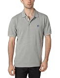 Timberland Short Sleeve Pique Polo Men's T-Shirt Medium Grey Heather Large