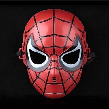 PInzanF Children's Spider Man Plastic Material Fancy Dress Party Halloween Mask (Random Color)