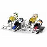 Euro Collection 7 Bottle Wine Rack - Satin Nickel by Spectrum