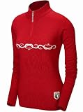 Pearl iZUMi Women's P.R.O. Woolie 1/4 Zip Jacket,Cardinal,Large
