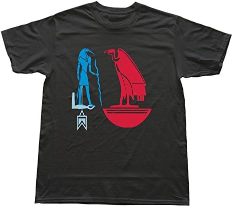 StaBe Men Egyptian God Sign T-Shirt O Neck Cool Black