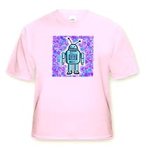 Robot - Toddler Light-Pink-T-Shirt (3T)
