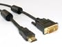 CablesToBuyTM 5 Ft (1.5 M) DVI-D 24+1 Dual Link Male To HDMI Male (Bi-Directional) Cable