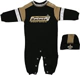 New Orleans Saints Infant Coverall & Cap Set - 24 months