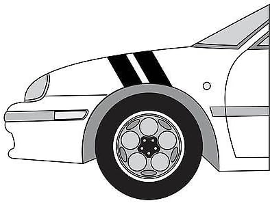 Dodge Neon SRT-4 Hash Mark Stripes Grand Sport Fender Bar Decals