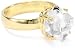 Katie Diamond "Uma" Yellow Gold Herkimer Diamond Ring, Size 7