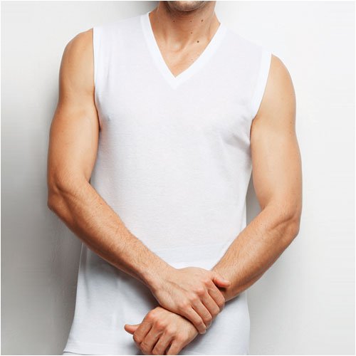 (グンゼ)GUNZE THE GUNZE NEXTRA-COTTON Ｖネックスリーブレスシャツ メッシュ CK8518
