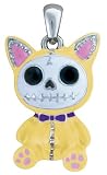 Furry Bones Skull Yellow Cat Mao Mao Pendant Jewelry Accessory