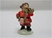 Traditional Christmas Cake Decoration - Santa blowing trumpet