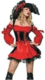 Leg Ave Women's Vixen Pirate Wench Plus Size Costume
