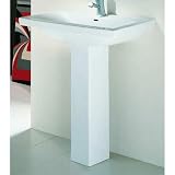 Barclay Products Mistral White Pedestal Sink