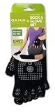 Gaiam Grippy Yoga Sock and Glove Set
