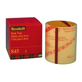 Scotch Book Repair Tape, 4 Inches x 15 Yards, 3-Inch Core (845-4)
