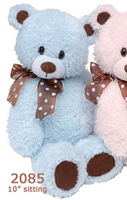 412ytX%2BGUxL Blue Beary Teddy Bear With Brown Organza Ribbon