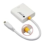 CAMAC Micro HDMI (Stecker) auf VGA (weiblich) Kabel Konverter Adapter für PC Desktops Laptops HD-Set-Top-Box Tablet PC