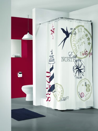 Sealskin 233281359 Duschvorhang Faro 180 x 200 cm