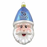 NFL Tennessee Titans Blown Glass Santa Cap Ornament