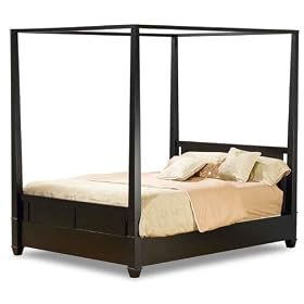 Furniture FX Urban Loft Manchester Cal King, Poster Bed, Espresso