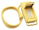 Coleman Cable 02827-00-02 Portable GFCI Outlet Duplex Box With 25-Foot SJEOW Extension Cord