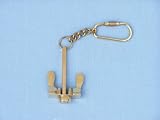 Brass Navy Stockless Anchor Key Chain 5